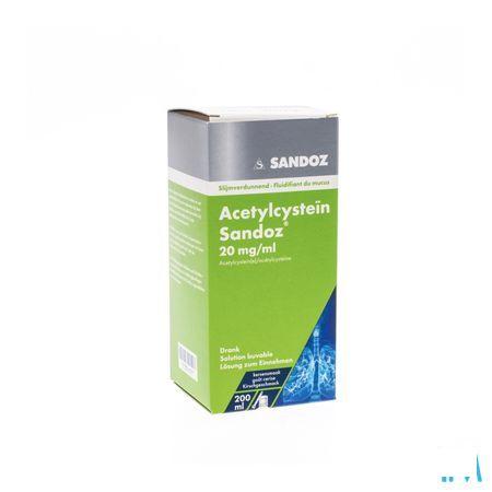 Acetylcysteine Sandoz Drank Suspensie 200 ml 20 mg/ml