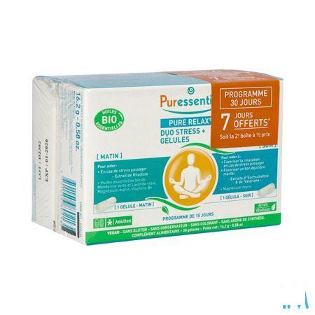 Puressentiel Pure Relax Duo Stress Caps 30 Aanbod