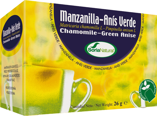 Soria Manzanilla-anis - Camomille-anis Natusor - 20 Sachets  -  Soria Bel