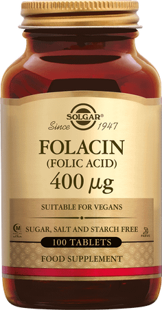 Solgar Folacin (Foliumzuur) Comp 100X400Mcg  -  Solgar Vitamins