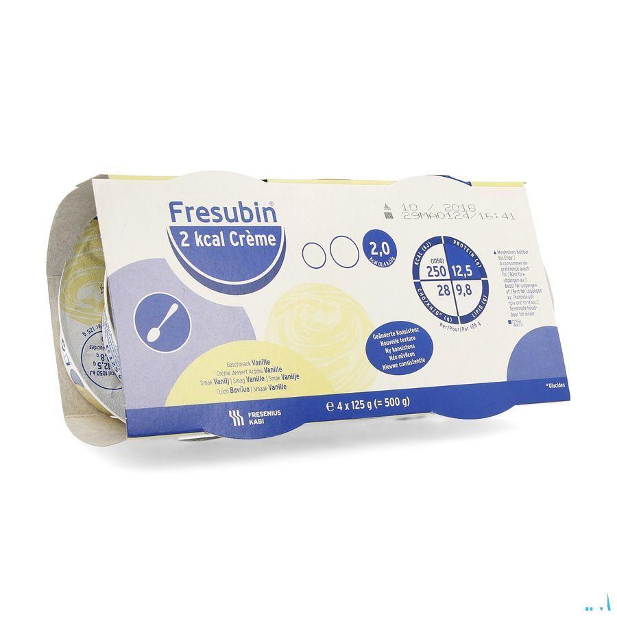 Fresubin 2kcal Creme Vanille Pot 4x125 gr  -  Fresenius