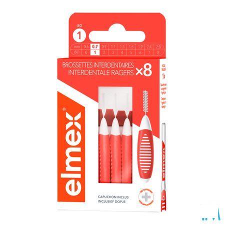 Elmex Set Interdentale Borsteltjes Iso 1 0,7Mm 8