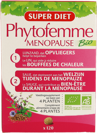Phytofemme Menopauze Tabletten 120 11298  -  Superdiet Laboratoires