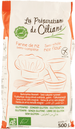 Celiane Rijstbloem Semi-volkoren Bio 500 gr 4074  -  Revogan