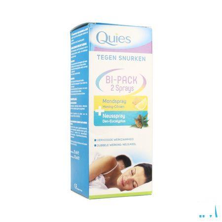 Quies A/Snurk Bipack Spray Neus 15ml + Mond 70 ml