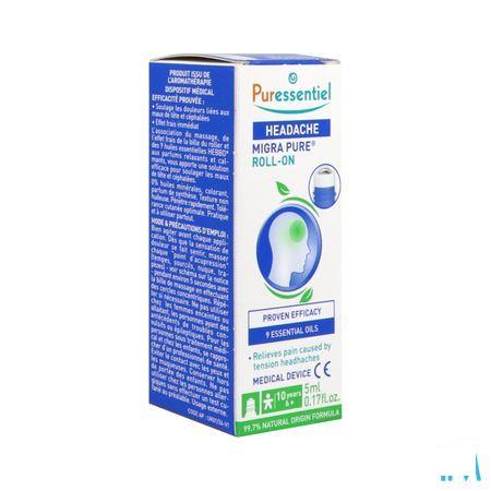 Puressentiel Roller Hoofdpijn 9 Essentiele Olie 5 ml  -  Puressentiel