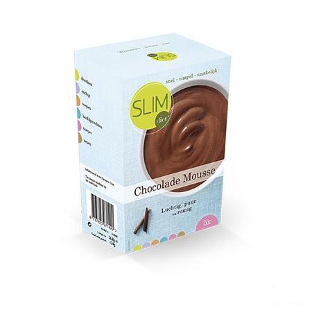 Slimdiet Chocolademousse Zakje 5x25 gr  -  Slimdiet Bv