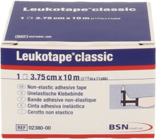 Leukotape Classic Zwart 3,75cmx10m 1 238000