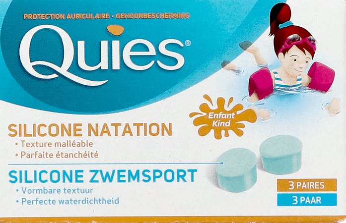 Quies Protection Auditive Natation Enf Sil.3paires  -  Quies