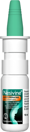 Nesivine 0,025% Sine Conserv Ped Spray Nas 10 ml