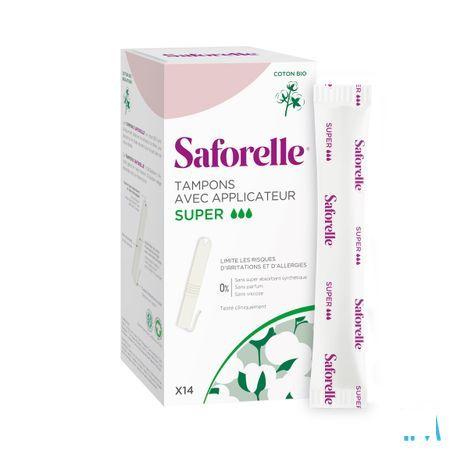 Saforelle Coton Protect Tampons Inbrengh. Super 14