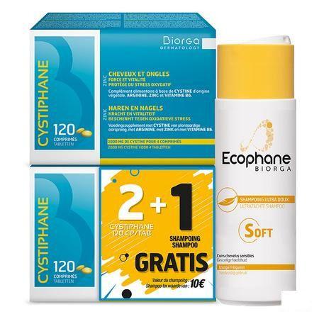 Cystiphane Biorga Comp2X120 + Shampoo Ultra Zacht 200 ml