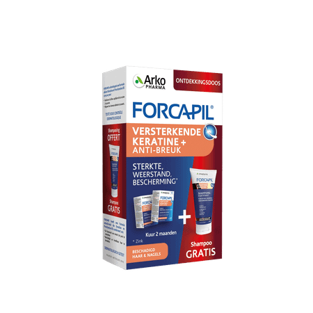 Forcapil Ontdekkingspack Caps 2X60+Sh 200  ml Grat.  -  Arkopharma