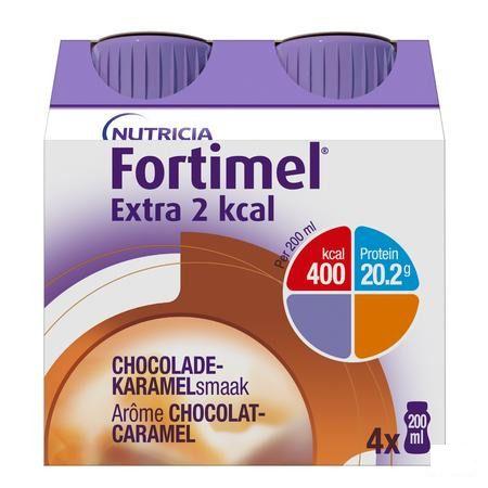 Fortimel Extra 2Kcal Chocolat Caramel 4X200 ml  -  Nutricia