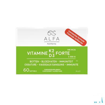 Alfa Vitamine K2 D3 Forte Softcaps 60