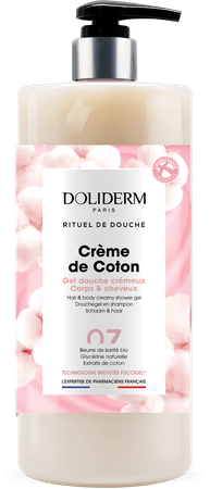 Doliderm Douchegel 2In1 Creme De Coton Pompfl 1L
