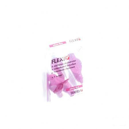 Flexi Fuchsia Borsteltje Micro Fine Interdentaal 6  -  Deprophar