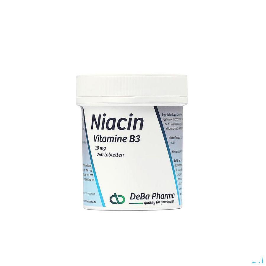 Niacine 240 Tabletten 10 mg  -  Deba Pharma