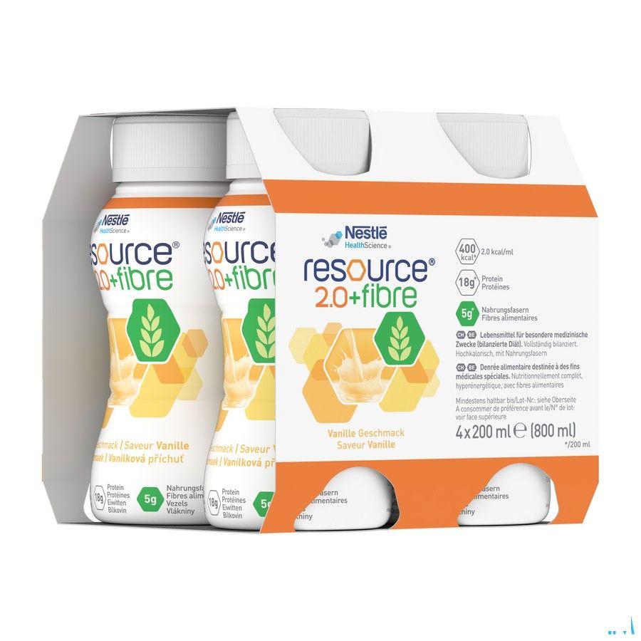 Resource 2.0 Fibre Vanille 4x200 ml 12100793  -  Nestle