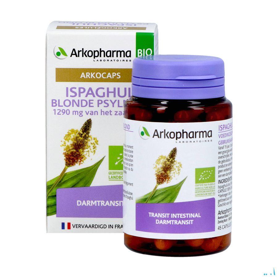 Arkogelules Ispaghul Psyllium Blond Bio Caps 45