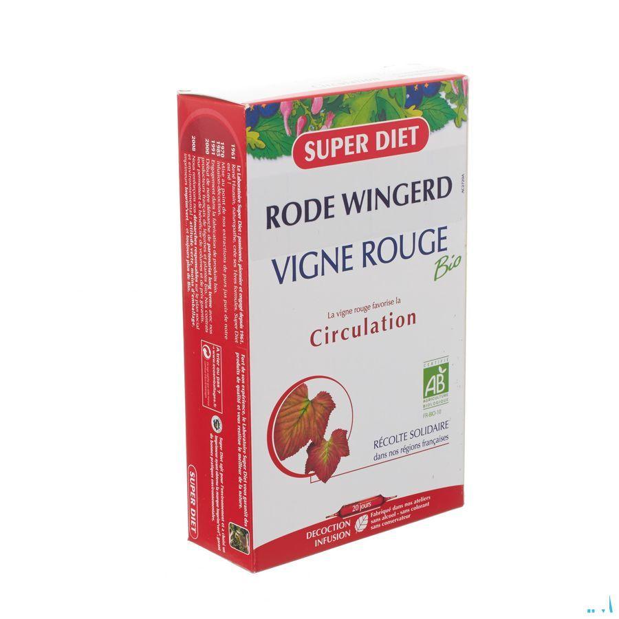 Super Diet Rode Wingerd Bio Circulatie Ampullen 20x15 ml  -  Superdiet Laboratoires