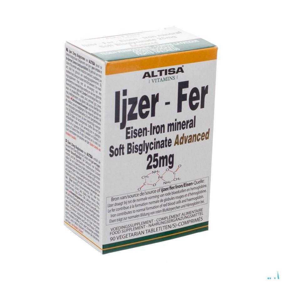 Altisa Fer Bisglycinate 25 mg Comprimes 90  -  Dieximport