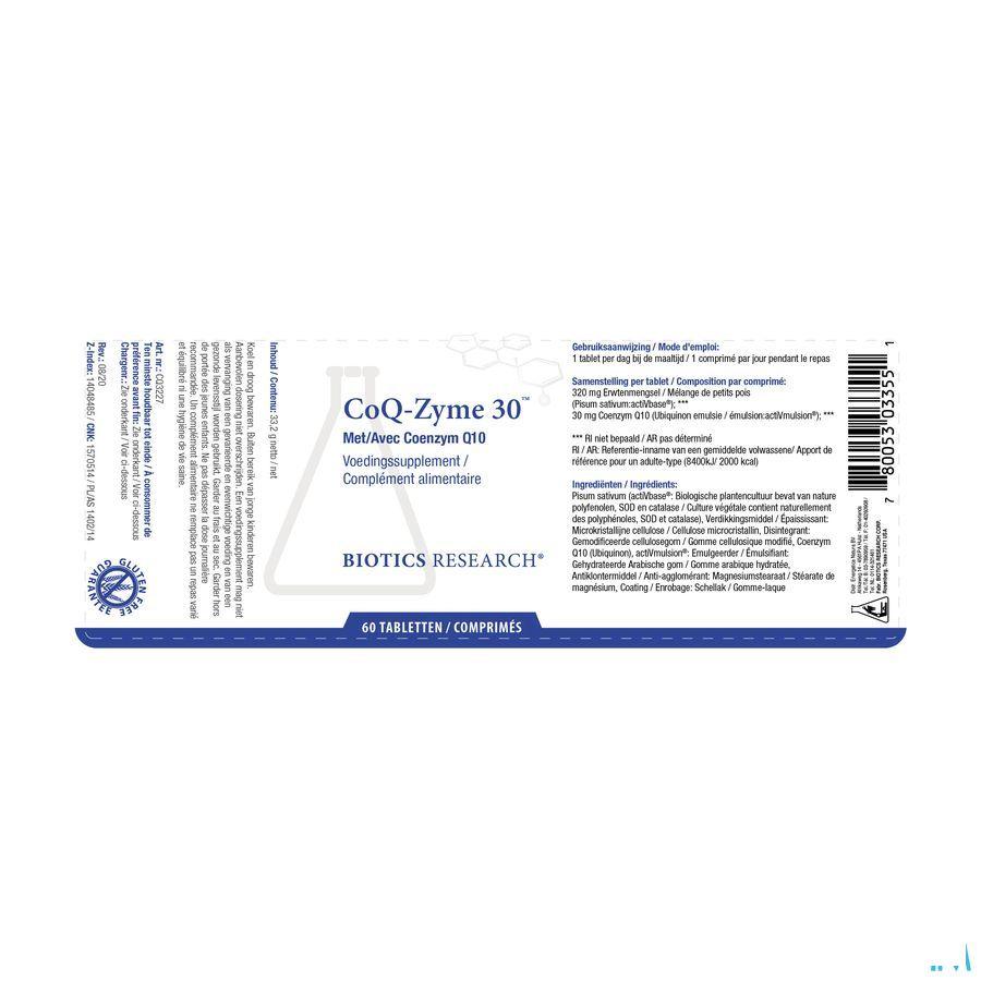 Biotics Coq-Zyme 30 60 tabletten  -  Energetica Natura