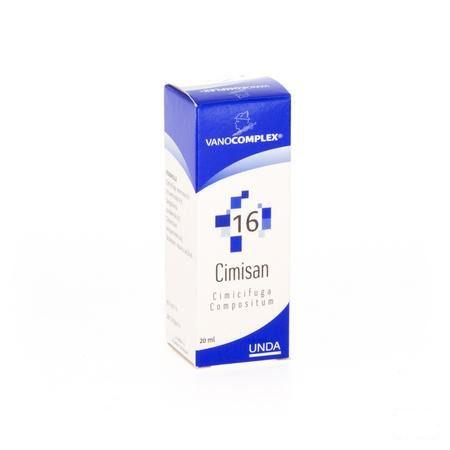 Vanocomplex N16 Cimisan Gutt 20 ml  -  Unda - Boiron