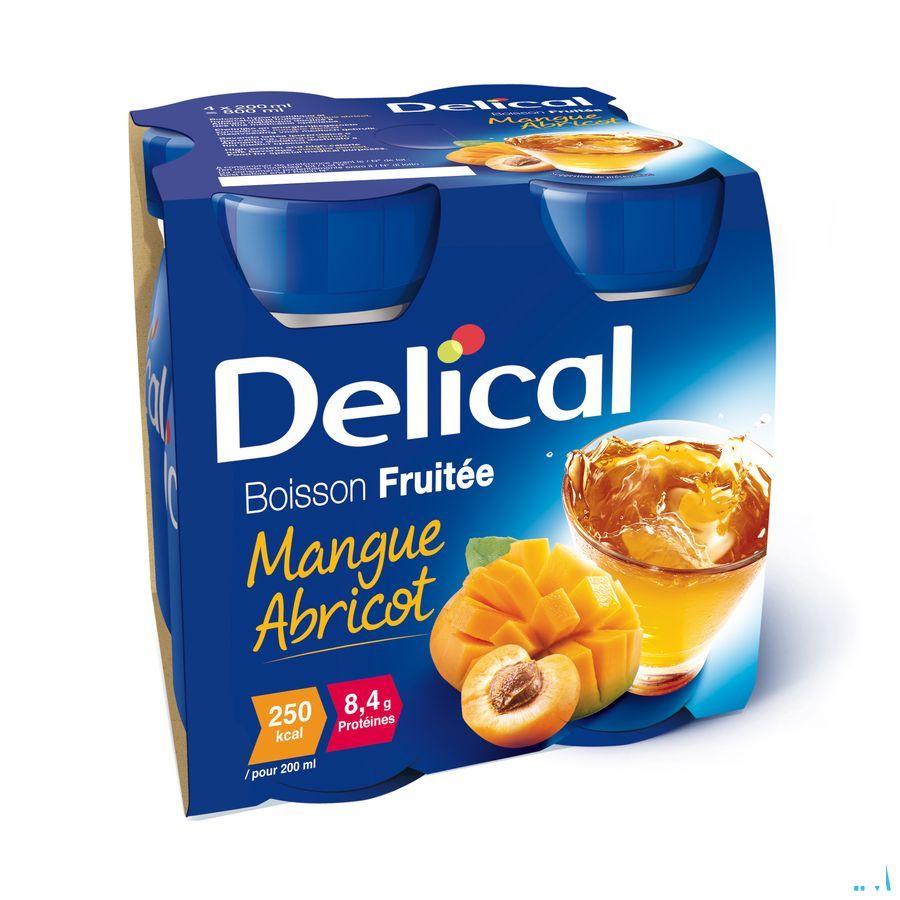 Delical Boisson Fruitee Mangue-abricot 4x200 ml  -  Bs Nutrition