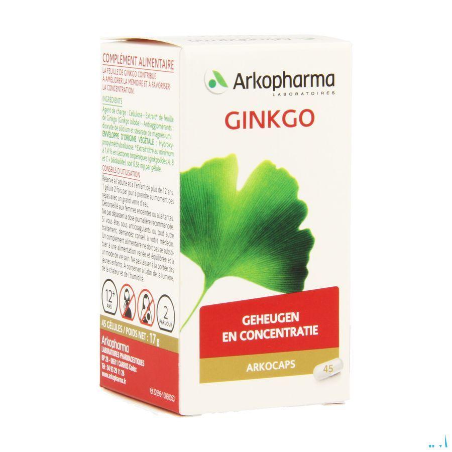 Arkocaps Ginkgo Biloba Plantaardig 45  -  Arkopharma
