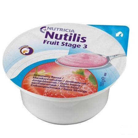 Nutilis Fruit Stage 3 Aardbei 3x150 gr  -  Nutricia