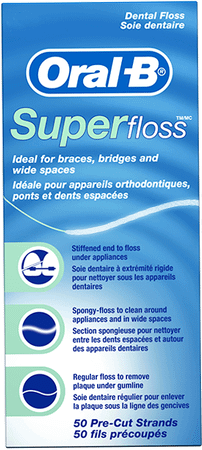 Oral-B Floss Super Floss Mint Waxed 50m
