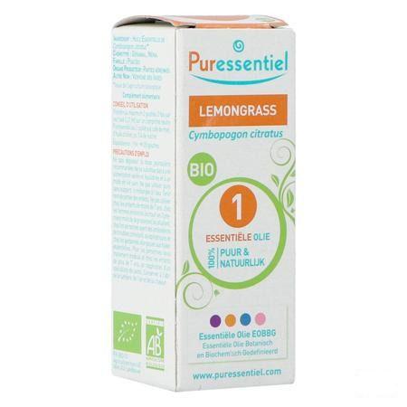 Puressentiel He Lemongrass Bio Huile Essentielle 10 ml  -  Puressentiel
