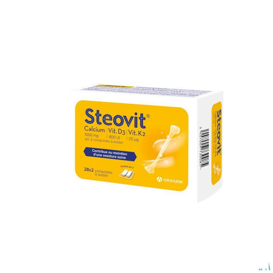Steovit Calcium/Vitd3/Vit K2 1000Mg/880Iu Comp2X28  -  Orifarm Healthcare