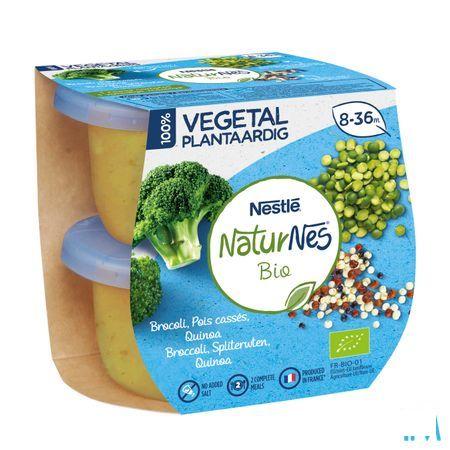 Naturnes Plantaardig Broc. Spliterwt.Quinoa 2X190G  -  Nestle