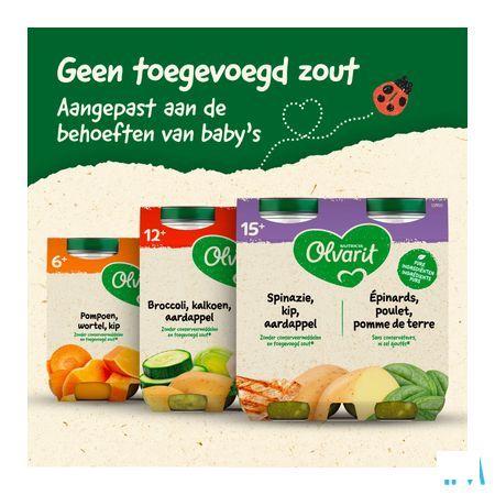 Olvarit Broccoli Kalkoen Aardappel 2x250 gr 12m00  -  Nutricia