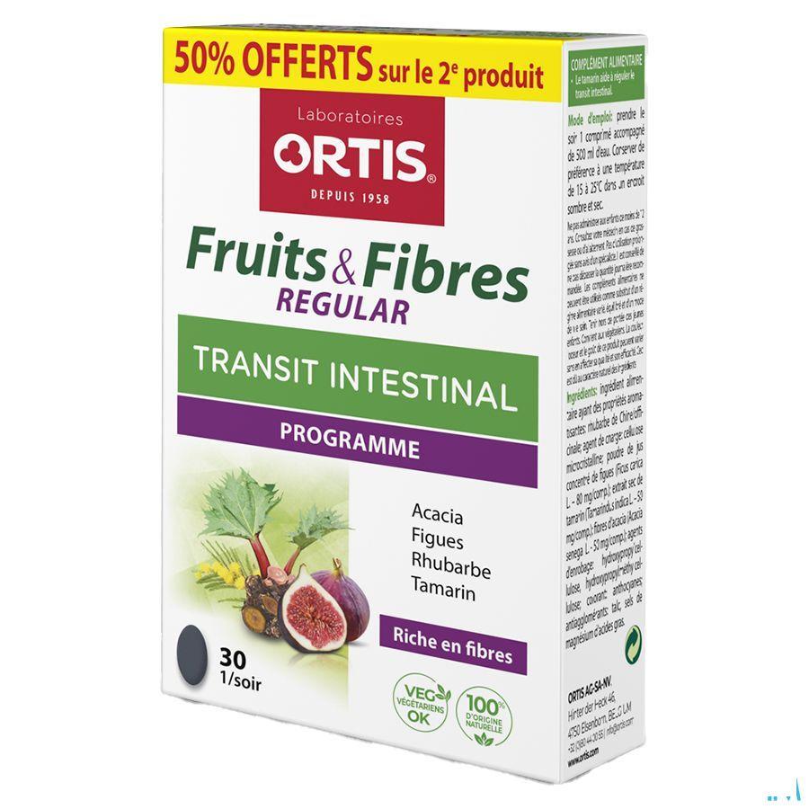 Ortis Vruchten & Vezels Regular Tabletten 2x30  -  Ortis