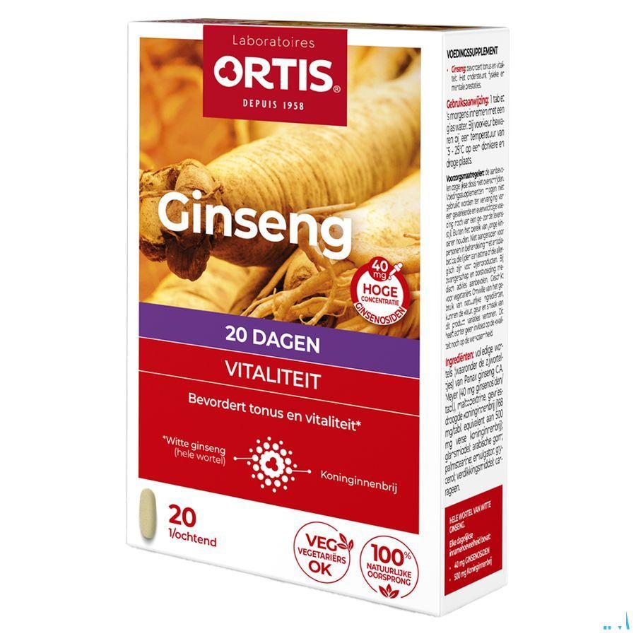 Ortis Vitalite Ginseng 20 Tabl 20  -  Ortis