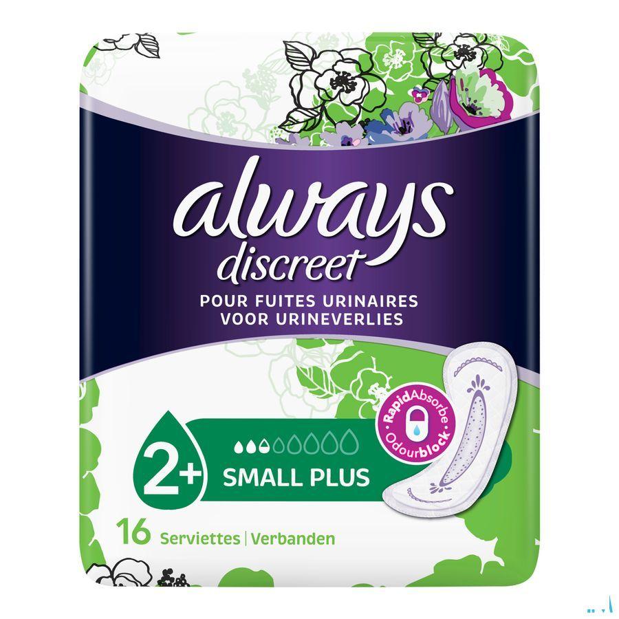 Always Discreet Incontinence Pads Small Plus Spx16