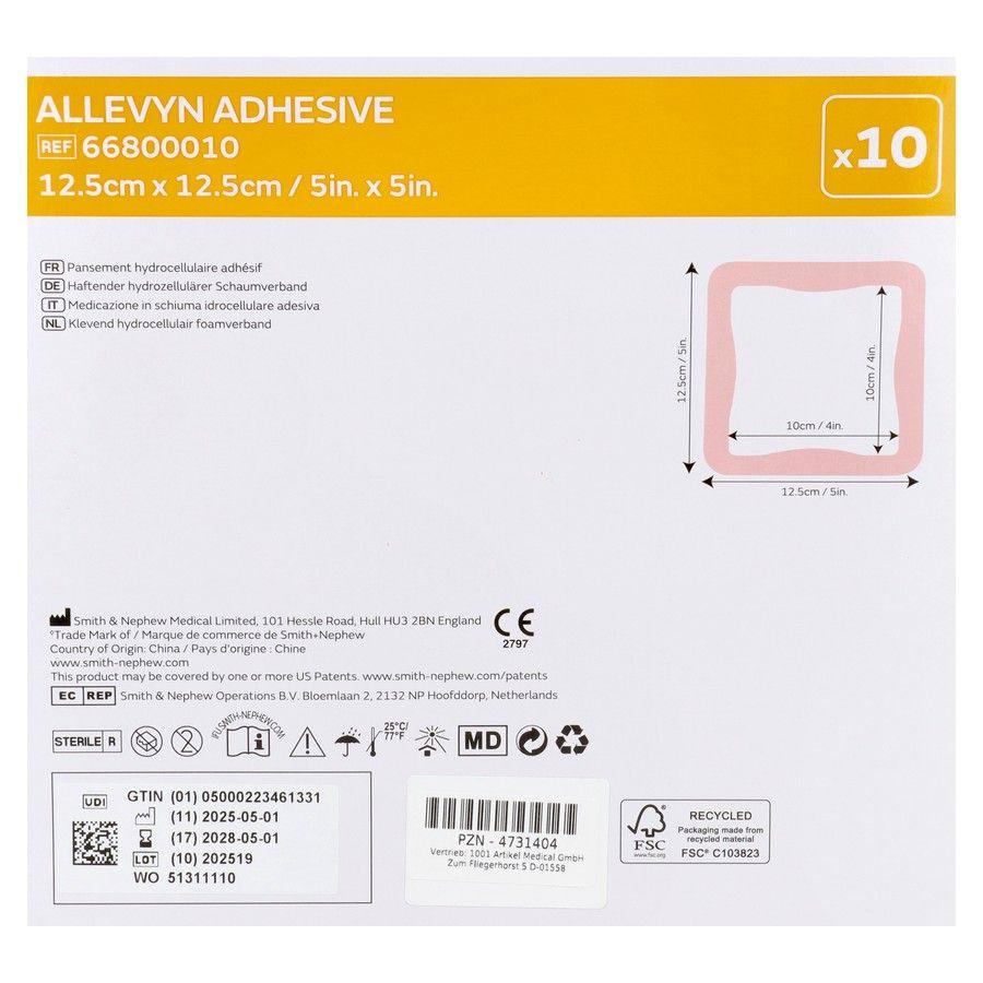 Allevyn Pansement Adhesive Hydrocel. 12,5x12,5cm 10 66800010  -  Smith Nephew