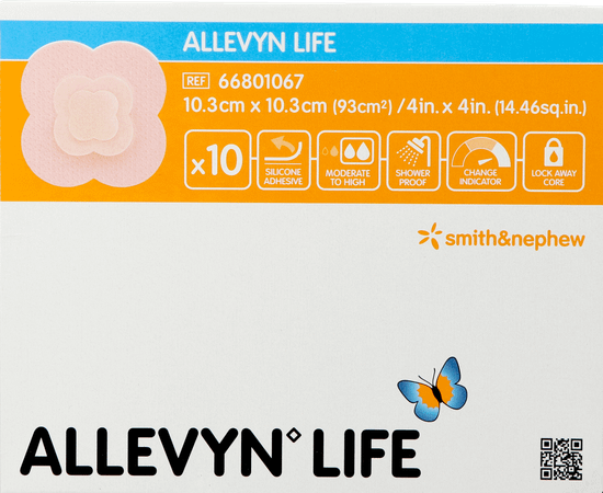 Allevyn Life Verband 10,3x10,3cm 10 66801067  -  Smith Nephew