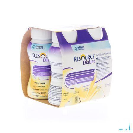 Resource Diabet Vanilla 4x200 ml 12173634  -  Nestle