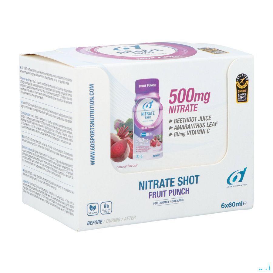 6D Nitrate Shot Fruit Punch 6X60 ml