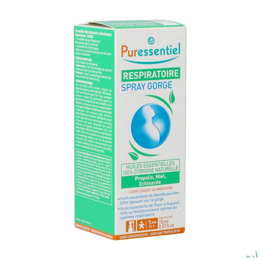 Puressentiel Ademhaling Keelspray 15 ml  -  Puressentiel