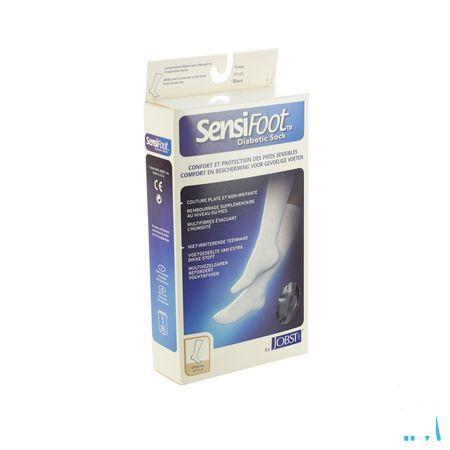 Sensifoot Kniekous Diabet. Voet Zwart 1p S 77132