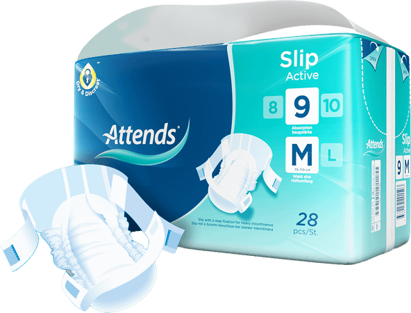 Attends Slip Active 9 Medium 1x28