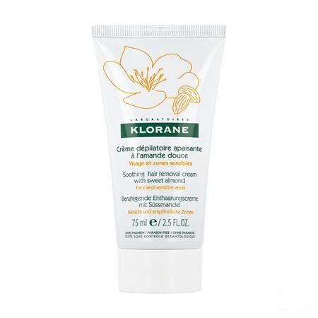 Klorane Ontharingscreme Gelaat-gev Zones Tube 75 ml
