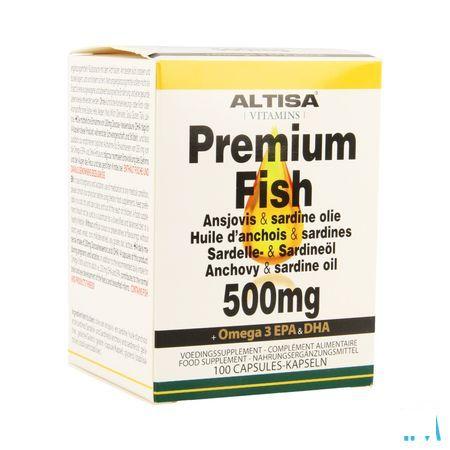 Altisa Ansjovis-sardine Olie 500 mg Capsule 100  -  Dieximport