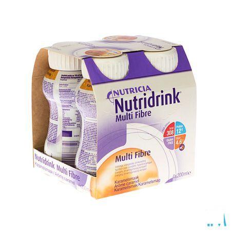 Nutridrink Multifibre Karamel 4x200 ml  -  Nutricia