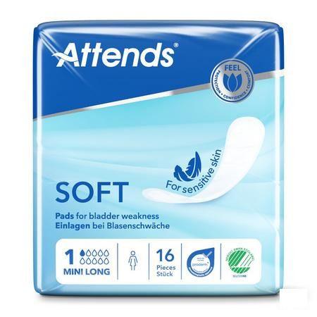 Attends Soft 1 Mini Long Inleg Anatom. 1x16